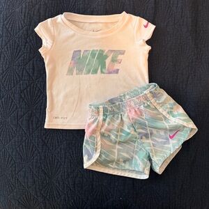 Nike dri-fit set - 12 months - shorts and t-shirt